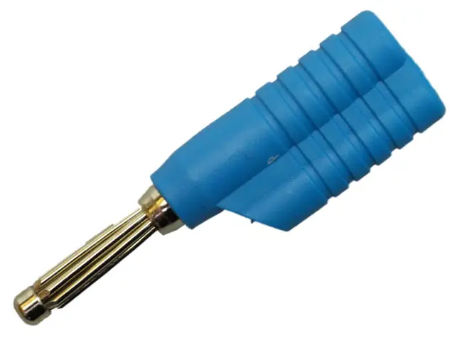 Banana BS4, plava, 30A/60V AC, CAT I, Schnepp GmbH, max. presek kabla: 2.5mm2 — šifra 9082 | Kelco