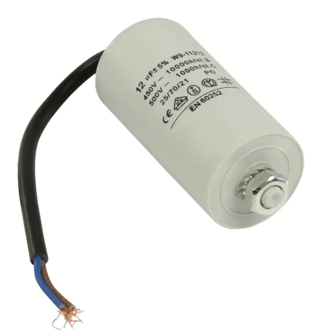 Kondenzator, 450V AC, 12µF sa kablom, 36x70mm — šifra 9303 | Kelco — slika 2