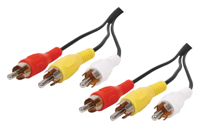 Kabl, 3 X RCA muški na 3 X RCA muški, 10 metara — šifra 9312 | Kelco