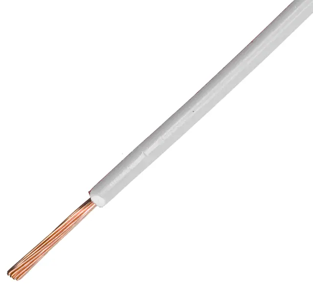 Provodnik, LIY, licnasti, bakarni, 0.5mm², beli, 900V, formacija 16 x 0.20mm — šifra 9362 | Kelco