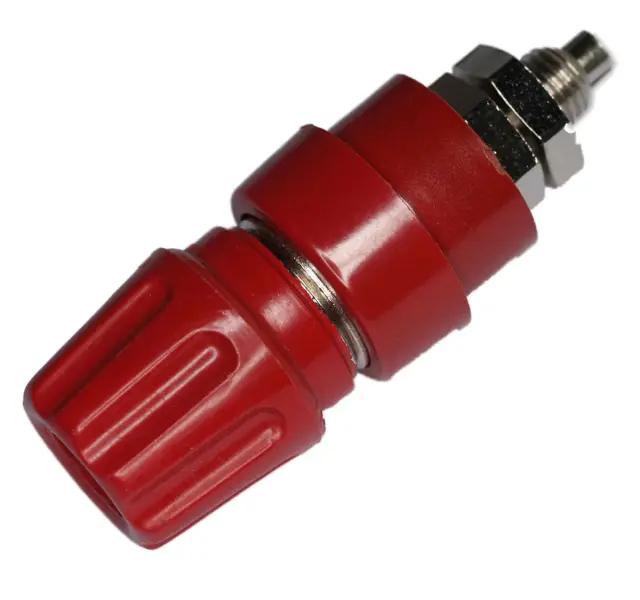 Buksna 4mm, PKNI-10, Hirschman, crvena, 63A/(30VAC/60VDC) — šifra 9430 | Kelco