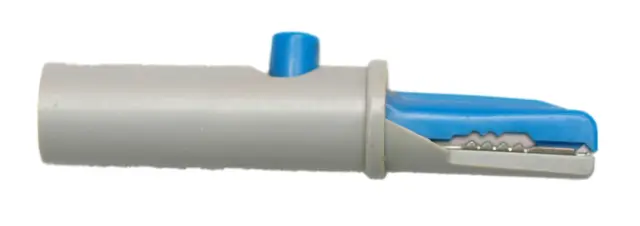 Krokodilka, AK10, Hirschman, plava, 6A/60V DC — šifra 9631 | Kelco