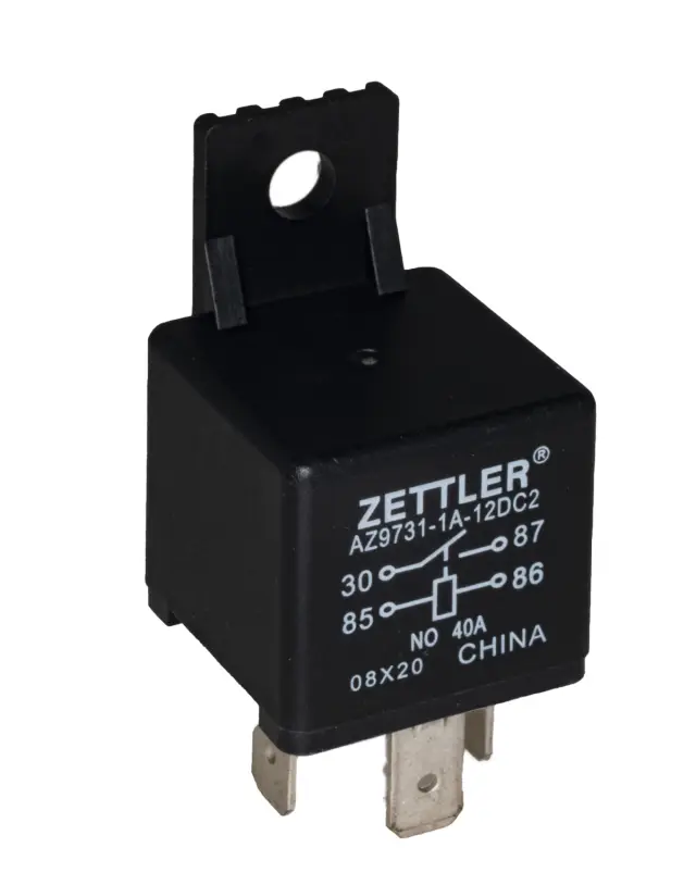 Relej, 1 X ON, SPST-NO, 40A, 12V, 90Ω, Zettler, automobilski relej — šifra 20855 | Kelco