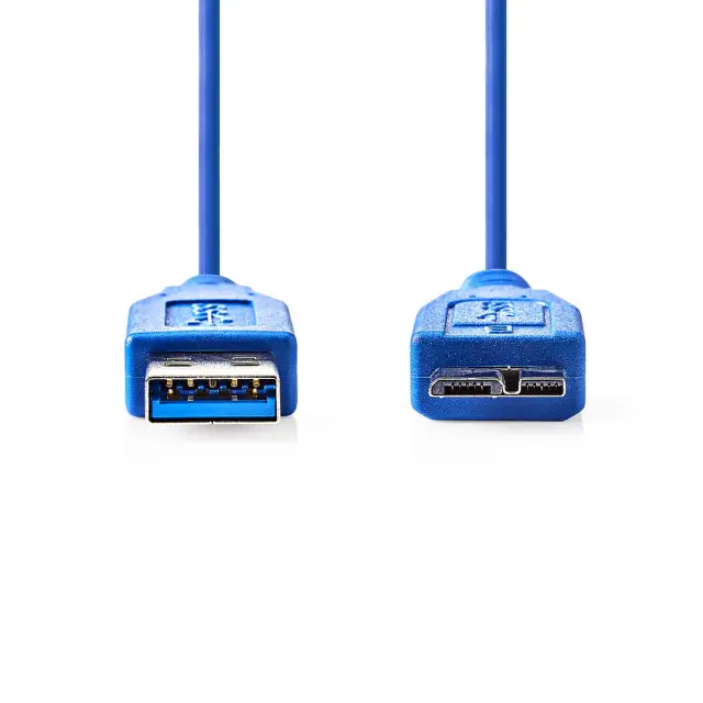Kabl, USB 3.2, USB-A muški na USB Micro-B muški, 5 Gbps, okrugli, 5 metara — šifra 20883 | Kelco — slika 2