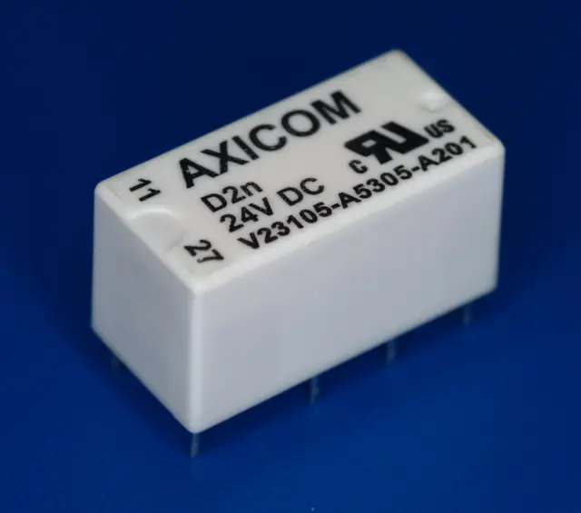 Relej, 2 X ON/OFF, DPDT, 12V DC, 2A, 960Ω, Axicom/TE Connectivity, 8-1393792-8 — šifra 3134 | Kelco