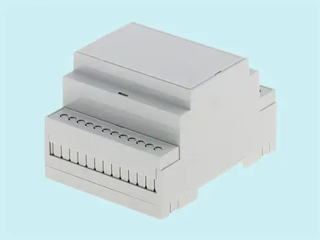 Kutija, ABS UL-94V0, siva, za DIN šinu, 71x90.2x57.5mm — šifra 20999 | Kelco