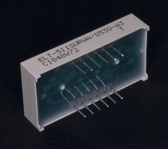 LED Displej, anoda, 3 cifre, 14.22mm, crveni, Low current, — šifra 14629 | Kelco — slika 2