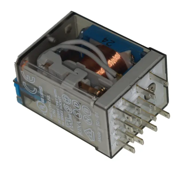 Relej, industrijski, 4 X ON/OFF, 4PDT, 7A, 12V DC, 140Ω, F5534 — šifra 9355 | Kelco — slika 2