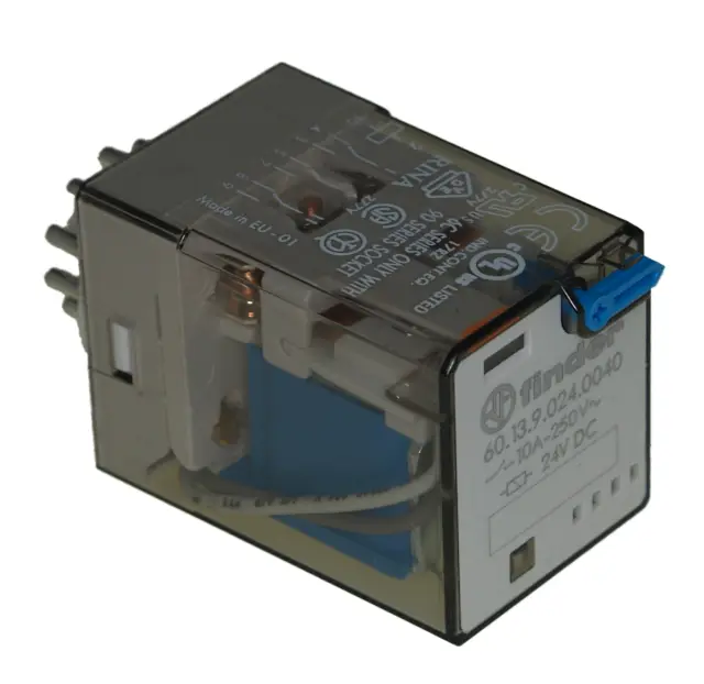 Relej, industrijski, 3 X ON/OFF, 3PDT, 10A, 6V, 28Ω, Finder — šifra 14147 | Kelco