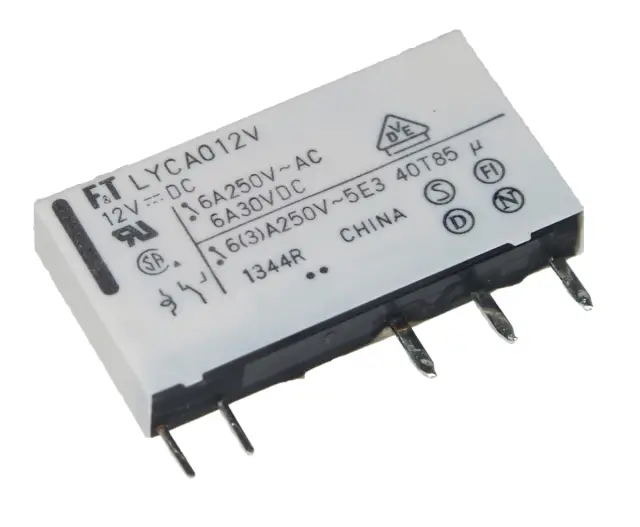 Relej, 1 X ON/OFF, SPDT, 6A, 12V, 847Ω, Fujitsu — šifra 14997 | Kelco