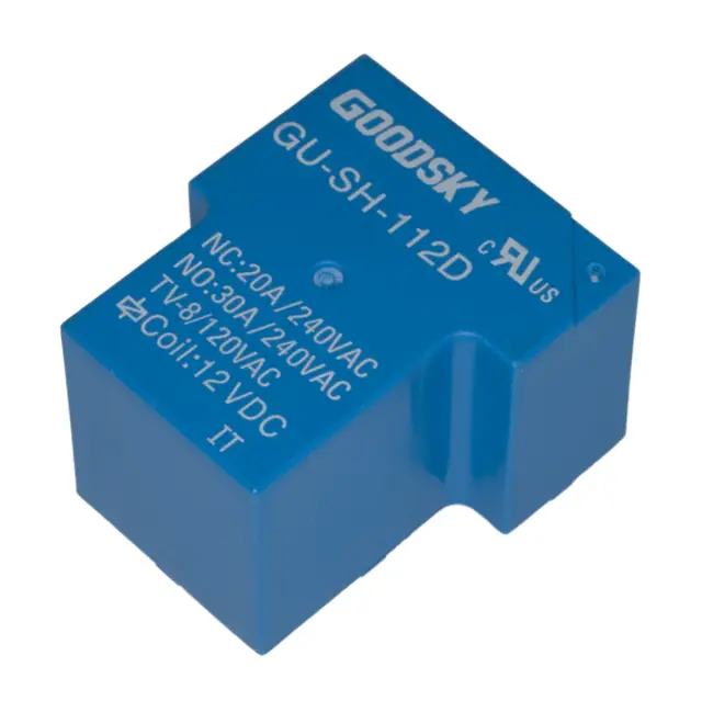 Relej, 1 X ON/OFF, SPDT, 30A, 12V, 155Ω, 6pina — šifra 19795 | Kelco