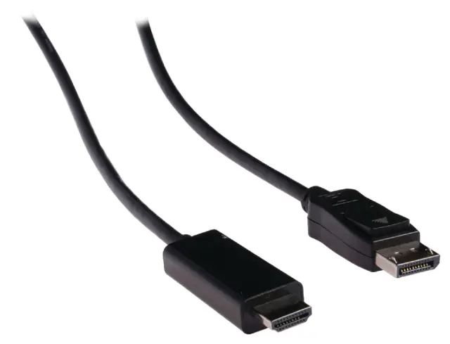 Kabl, DISPLAY PORT 1.4 muški na HDMI muški, 1 metar, Full HD, 1080p, 4K/30Hz — šifra 24092 | Kelco