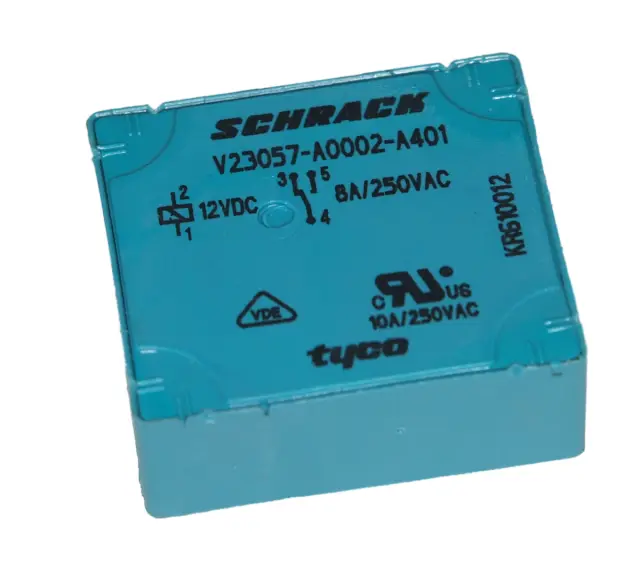 Relej, 1 X ON/OFF, SPDT, 8A, 12V, 330Ω, ležeći, Schrack/TE Connectivity, 0-1393215-6 — šifra 13782 | Kelco