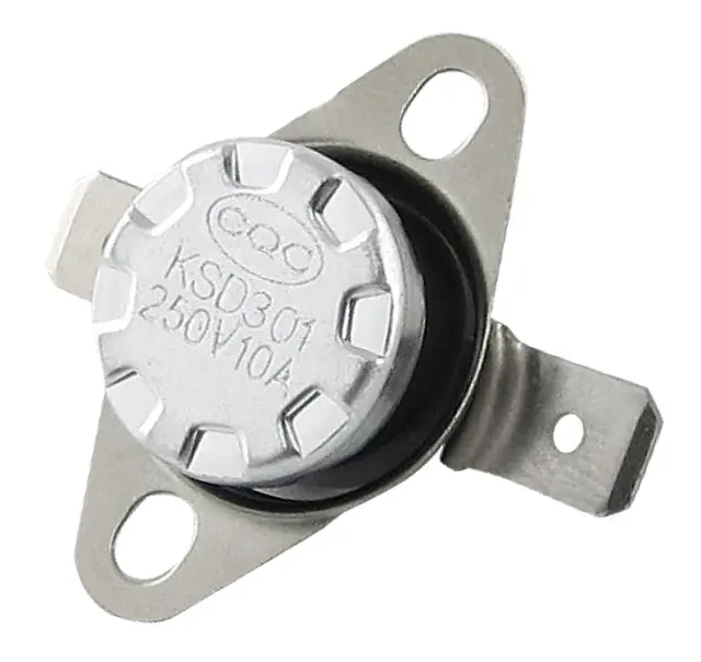 KSD301A termostat, 250V/10A, 100°C, zatvoren kontakt — šifra 17506 | Kelco