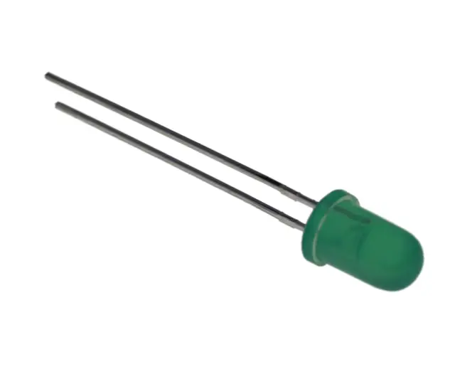 LED 5mm, Zelena, Liteon, Low Current, — šifra 19434 | Kelco