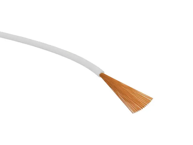 Provodnik, LIFY, 0.14mm², beli, Fi=1.0mm, bakarni, 300V, ekstremno savitljiv, formacija 72x0.05m — šifra 24459 | Kelco