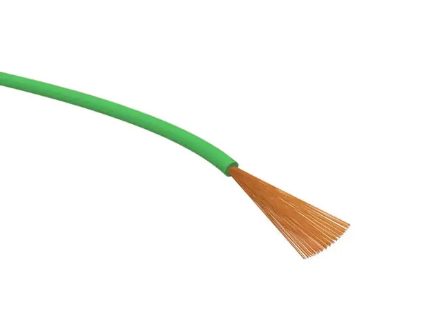 Provodnik, LIFY, 0.14mm², zeleni, Fi=1.0mm, bakarni, 300V, ekstremno savitljiv, formacija 72x0.05 — šifra 24458 | Kelco