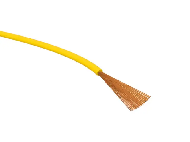 Provodnik, LIFY, 1mm², žuti, Fi=2.5mm, bakarni, 900V, ekstremno savitljiv, formacija 512 licni 0.05 — šifra 19894 | Kelco