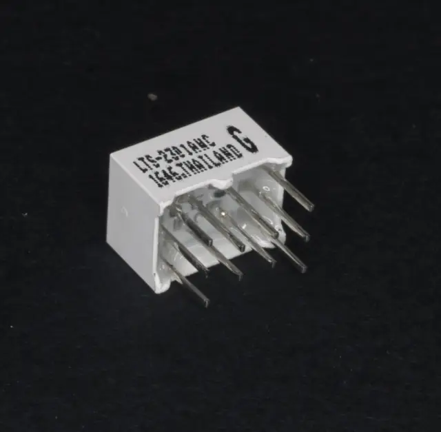 LED displej, 7mm, anoda, crveni, 750µcd, — šifra 2687 | Kelco — slika 2