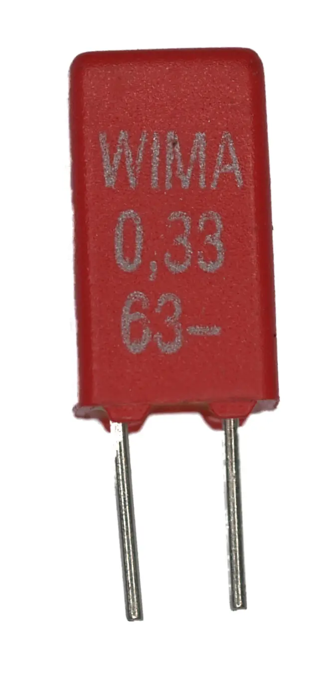 Kondenzator, metalizirani poliester, 33nF, 63V, 10%, RM2.5, Wima — šifra 13955 | Kelco