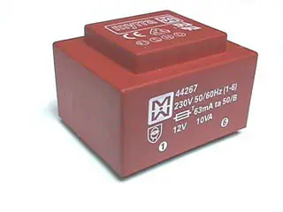 Trafo, 10VA, 9V, 1.1A, PRINT, MT709-1 — šifra 6943 | Kelco