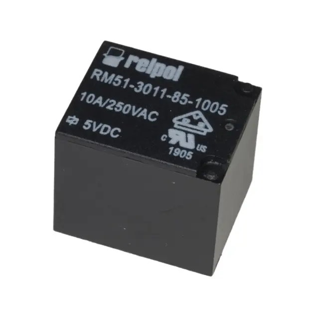 Relej, 1 X ON/OFF, SPDT, 10A, 9V, 225Ω, Relpol, RM51-3011-85-1009 — šifra 19461 | Kelco