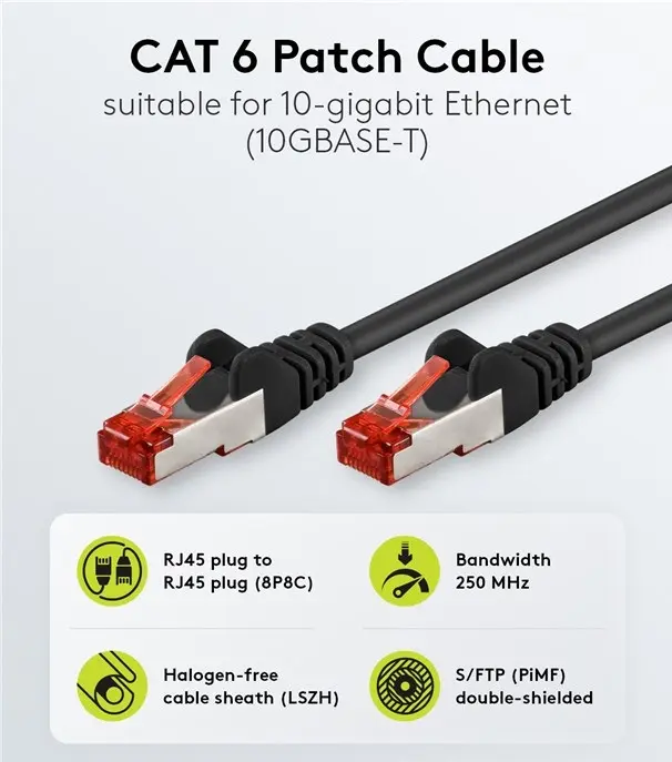 Kabl, S/FTP, CAT6 (Gigabit, 10/100/1000 Mbit/s) / 250 MHz, 30 metara, bakarni provodnik, LSZH / PIMF — šifra 20446 | Kelco — slika 2