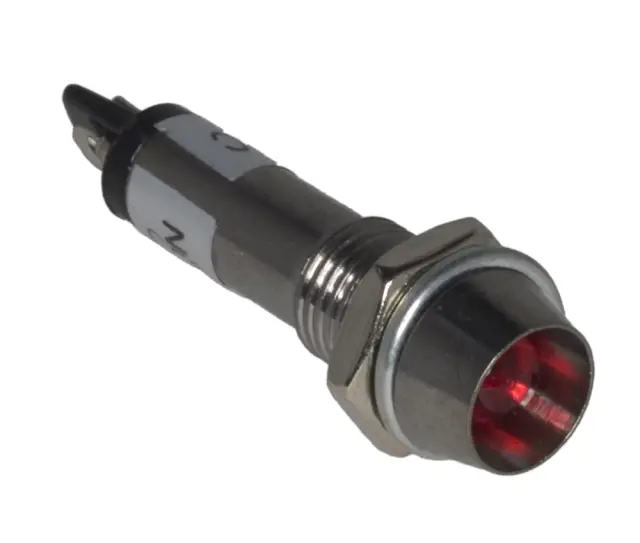 Led indikator, 24V, metalno kućište, crvena — šifra 18261 | Kelco