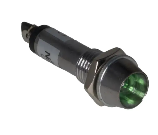 Led indikator, 24V, metalno kućište, zelena — šifra 18263 | Kelco