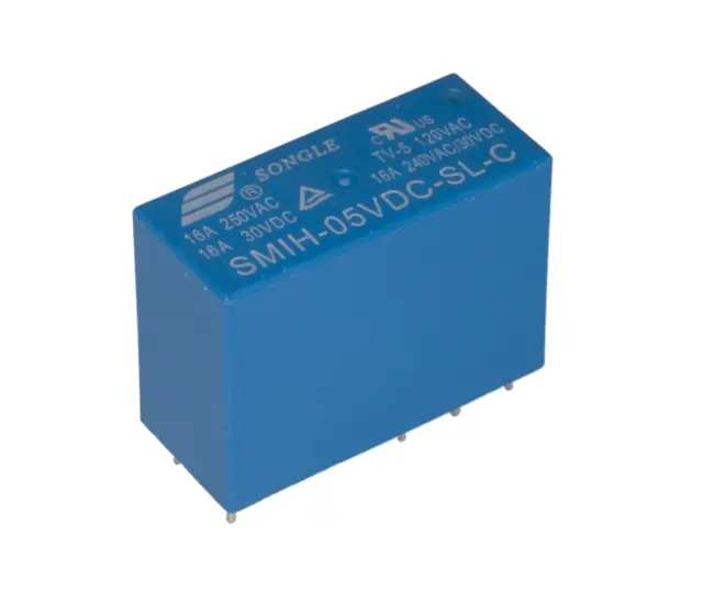 Relej, 1 X ON/OFF, SPDT, 16A, 12V DC, 200Ω, Songle — šifra 21900 | Kelco