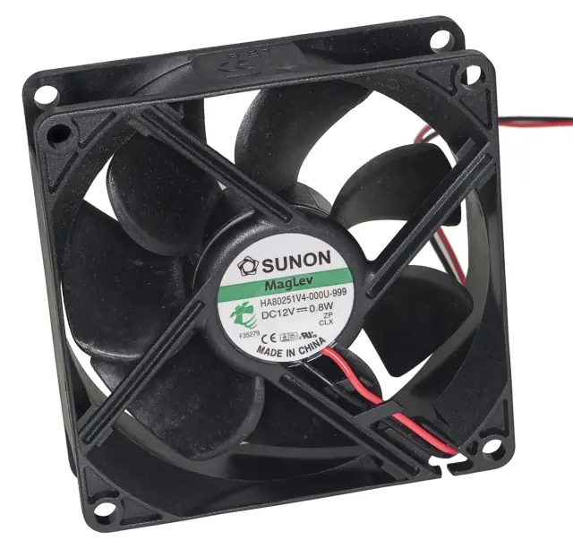 Ventilator, 12VDC, 80x80x25mm, SUPER-SILENT! Maglev — šifra 14558 | Kelco