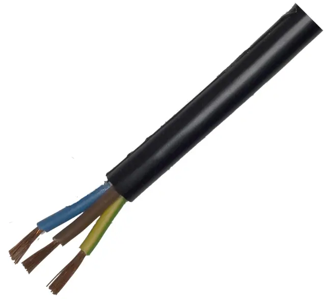 Kabl, mrežni, PVC, 3x1.00mm², crni — šifra 10974 | Kelco