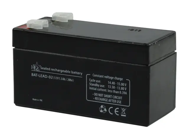 Akumulator, 12V, 1.3Ah, 97x43x52mm, olovni, hermetički zatvoren — šifra 14620 | Kelco