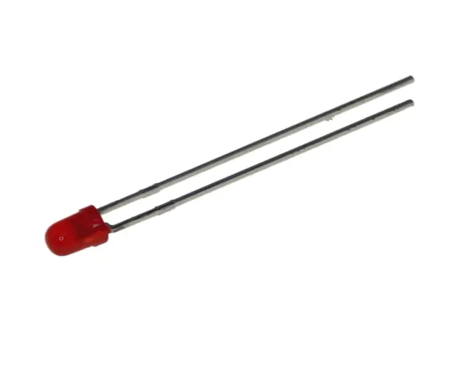 LED 3mm, Crvena, 625nm, — šifra 17836 | Kelco