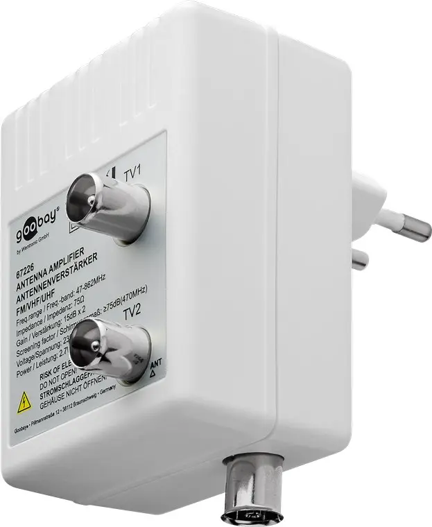 Two-Device Antenna Amplifier (DVB-T / DVB-T2 / DVB-C) — šifra 21313 | Kelco