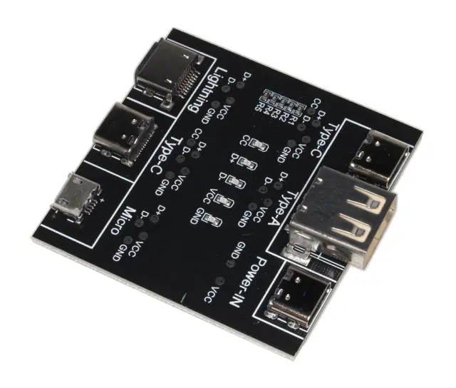 DT3 Data Cable Detection Board, Type-C, Micro USB, C Cable Tester, Short Circuit — šifra 24203 | Kelco