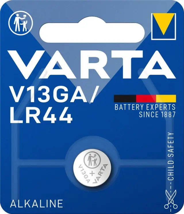 Varta Professional Electronics LR44 (V13GA) Baterija, 155mAh, 11.6x5.4mm, Alkali manganese (AlMn) — šifra 24282 | Kelco
