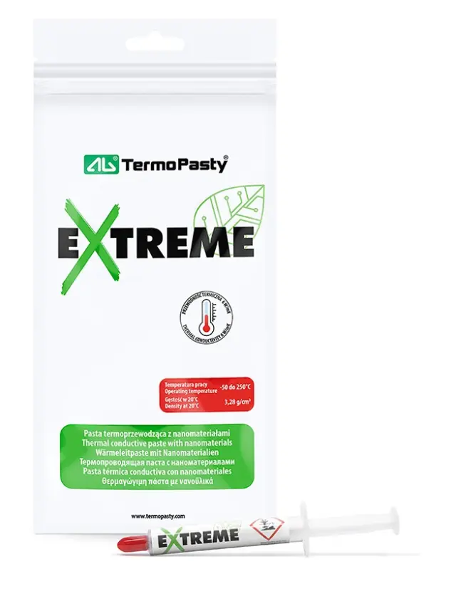 Termo provodljiva pasta, serija Extreme, 3 grama u špricu, termalna provodljivost 6W/mK — šifra 24408 | Kelco