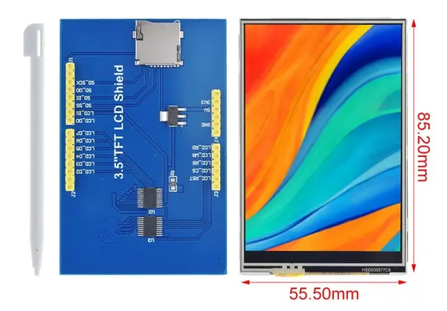 3.5 inch TFT LCD screen, 240x320 for Arduino UNO, — šifra 24497 | Kelco