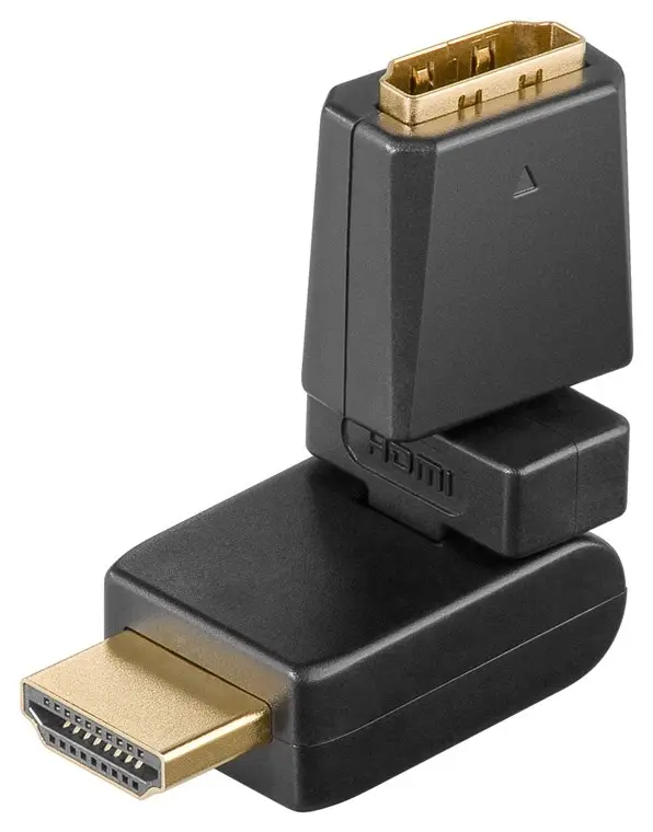 Adapter, HDMI, muški na ženski, 360°, 4K/60Hz — šifra 24529 | Kelco