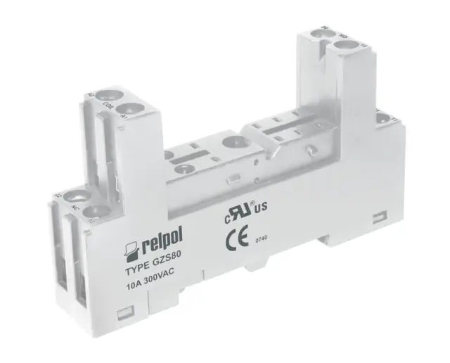 Podnožje releja RM84x/RM85x, za DIN šinu, 5mm raster, sive boje — šifra 24539 | Kelco