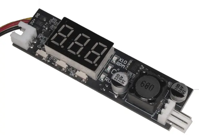 Single 12V/2A DC PWM 3 Wire Fan Temperature Control, Speed Controller Driver Module — šifra 24570 | Kelco