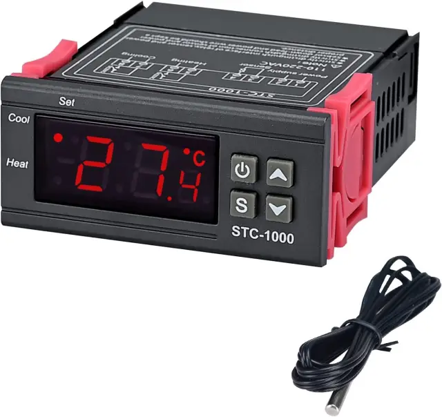 STC-1000 LED Digital Thermostat/Controller/Thermoregulator, 12V — šifra 24575 | Kelco